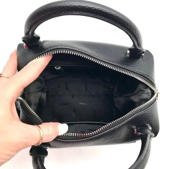 DKNY Black Robin Convertible Satchel Bag - Picture 10 of 10